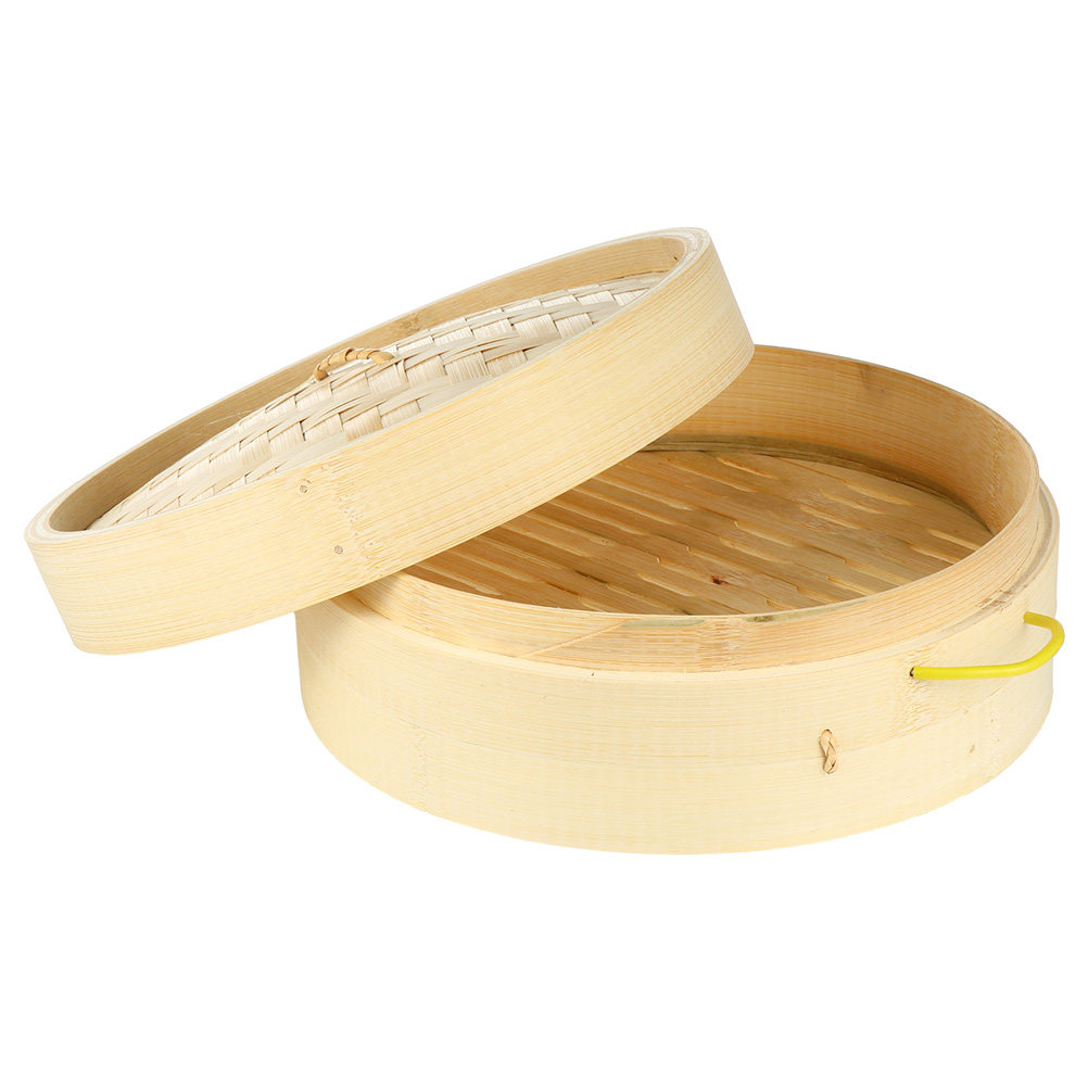 Steamer Bamboo Set - Bambu Buharlı Pişirme Seti, Wok Tenceresi,