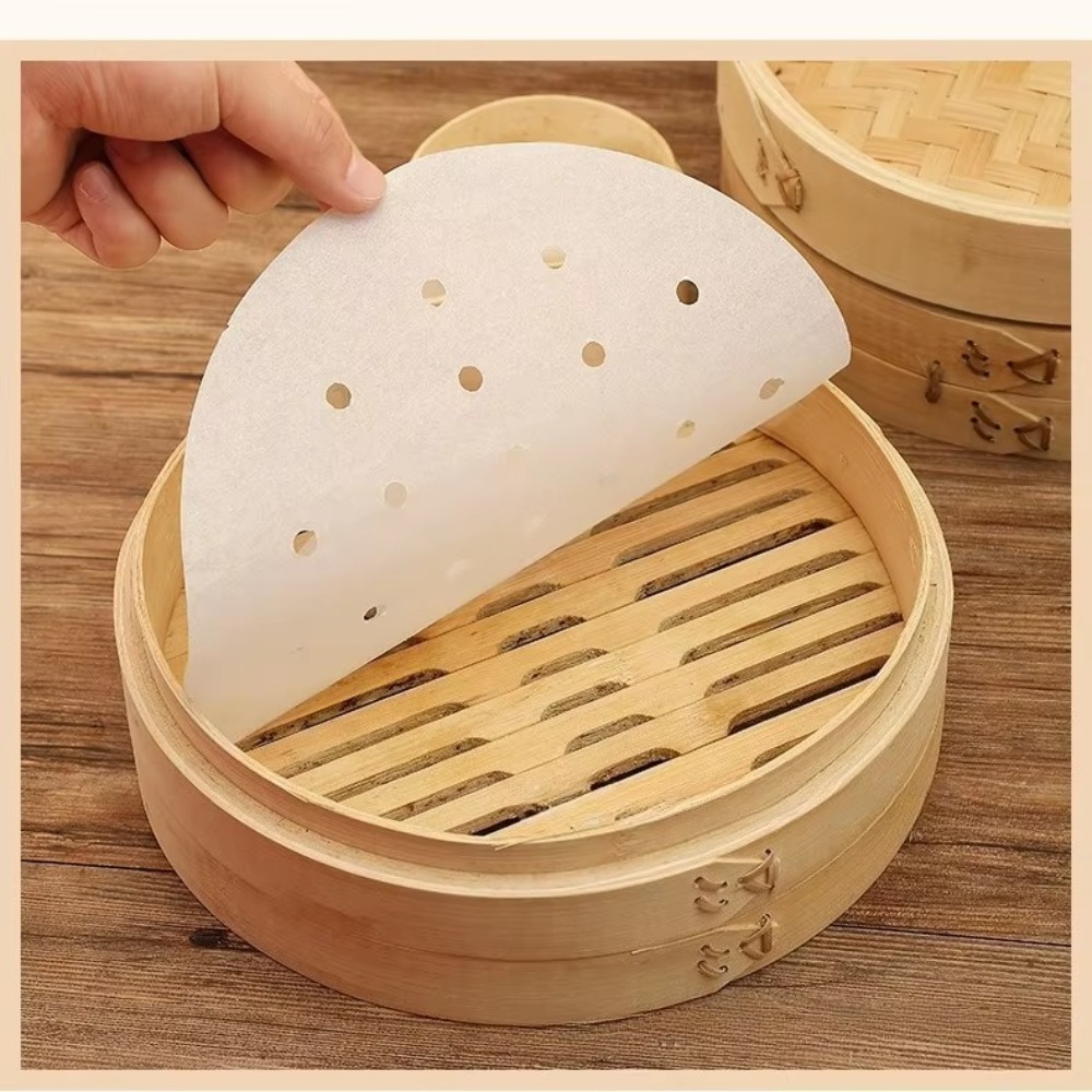 Steamer Bamboo Set - 50 adet Dayanıklı 4/6/8/10in Bambu Vapur