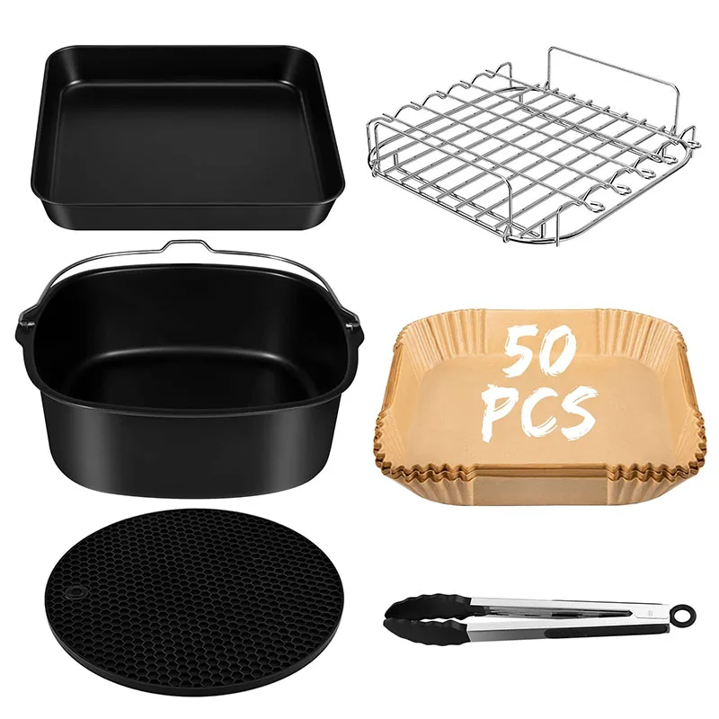 Home Cooking Set - 6 adet 9 adet AirFryer Aksesuarları