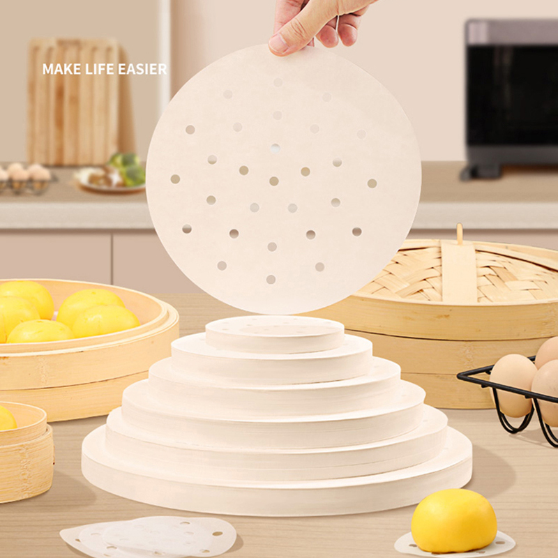 Steamer Bamboo Set - 50/100 adet Bambu Vapur Kağıtları Tek