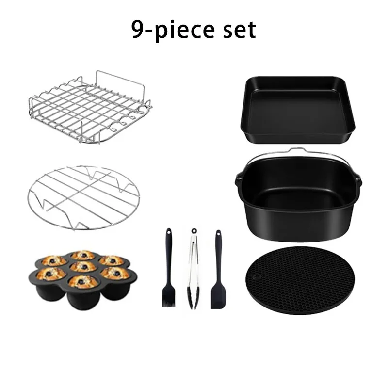 6 adet 9 adet AirFryer Aksesua - Home Cooking Set incelemesi ve fiyatı